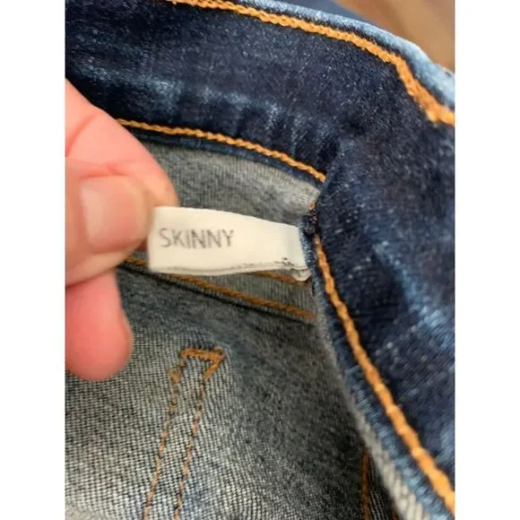 GU Lovely ”rag&bone” Sz-32 Skinny Cut Jean Dark Blue Kensington,5 Pocket,Zipper - Picture 9 of 12